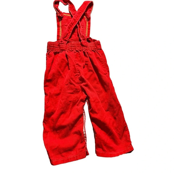 Vintage 12 months red corduroy overalls - Picture 3 of 3